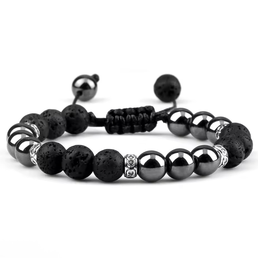Beads Bracelests 8mm Natural Tiger Eye Lava Stone Bracelets&Bangles